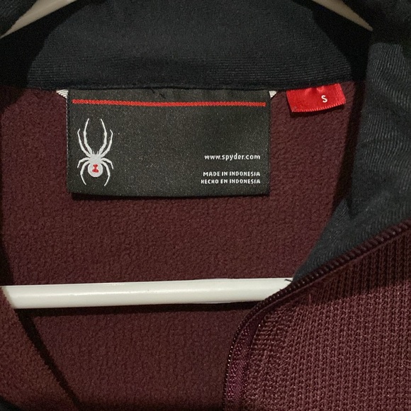 WOMENS Maroon SPYDER JACKET Small - Picture 3 of 8